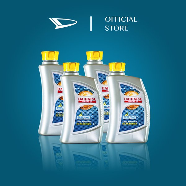 Daihatsu Genuine Oil 0W-20 API SN-GF-5 Fully Synthetic Oli Mobil 4 Liter Otomobil