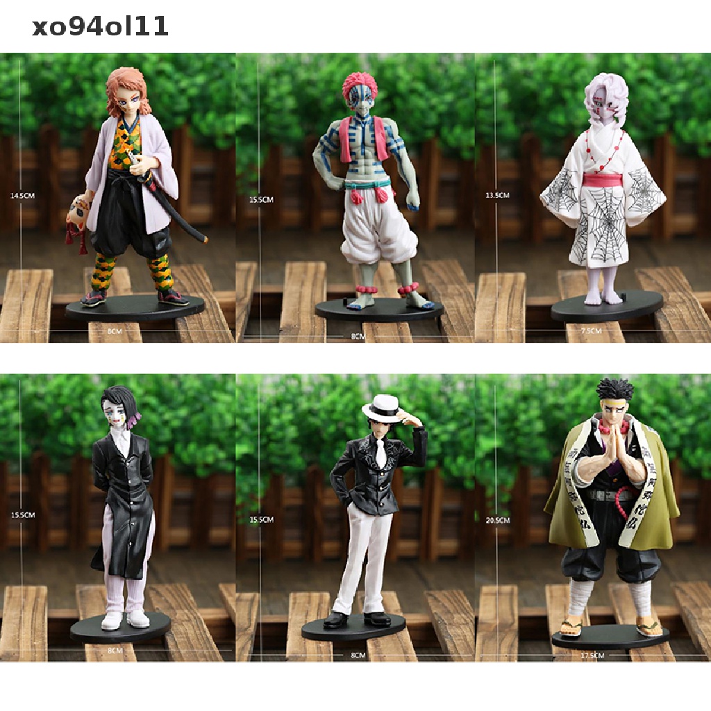 Xo Action Figure Anime Demon Slayer Akaza Rui Enmu Kyoumei Muzari Bahan PVC OL