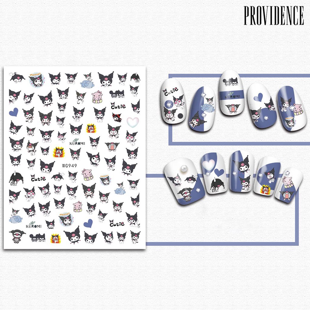 Providence Stiker Kuku Motif Kartun Anime Untuk Nail Art DIY