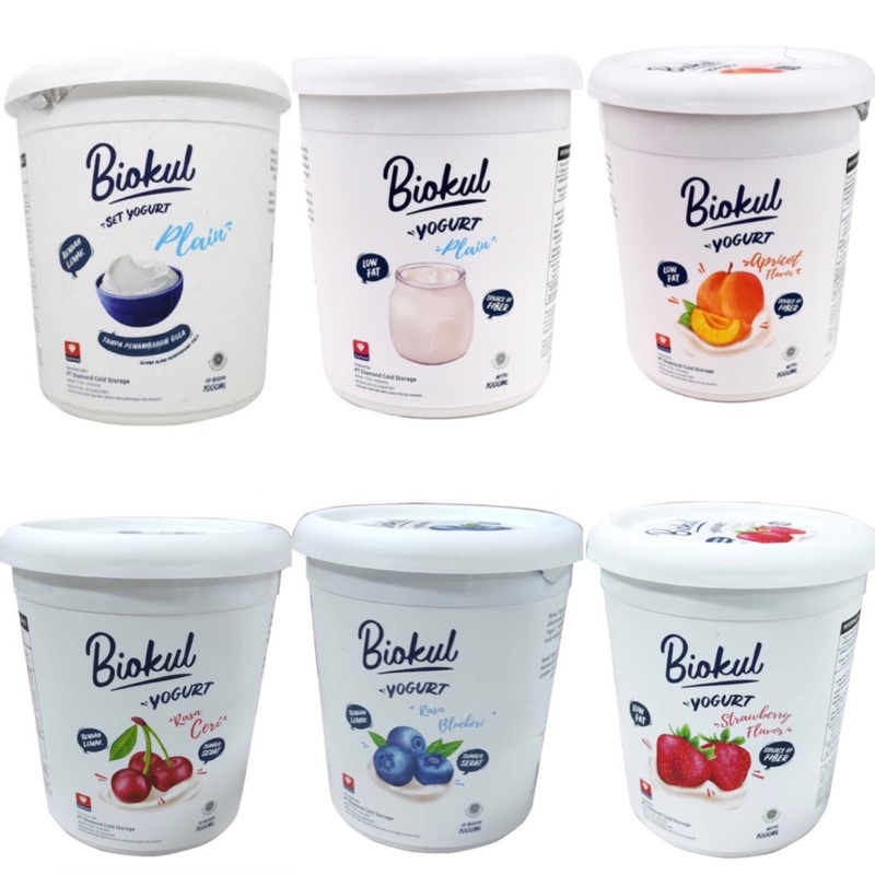 

BIOKUL YOGURT 1000 ML / BIOKUL / YOGURT / 1000 ML / Plain / No / Added / Sugar / Strawberry / Blueberry / Aprikot / Ceri / Cherry / Apricot
