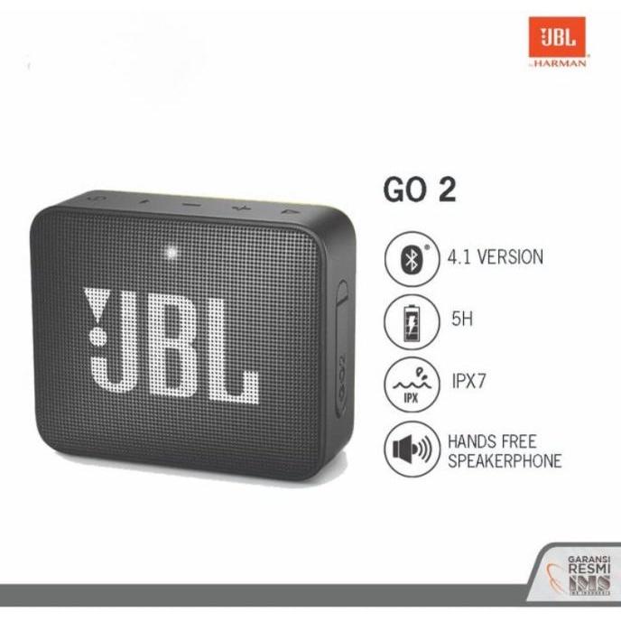 TERLARIS Bluetooth Speaker Portable JBL GO 2 - Wireless Extra Bass Resmi IMS /SPEAKER BLUETOOTH/SPEAKER AKTIF/SPEAKER BLUETOOTH BASS/SPEAKER FULL BASS