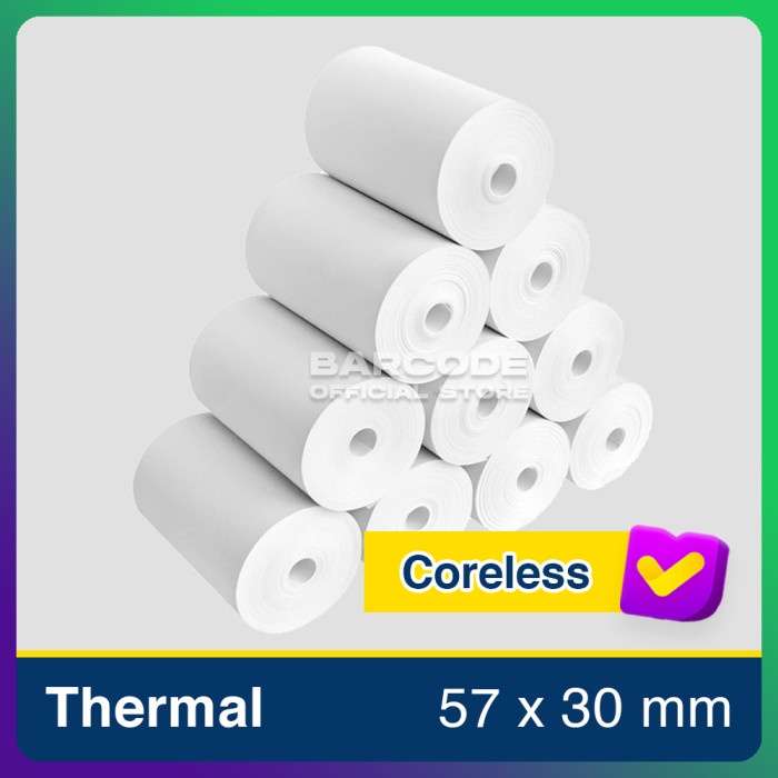 

Kertas Struk Thermal 57x30 Thermarol 58x30 Termal Coreless Tanpa Core - Hitam DEVINA36