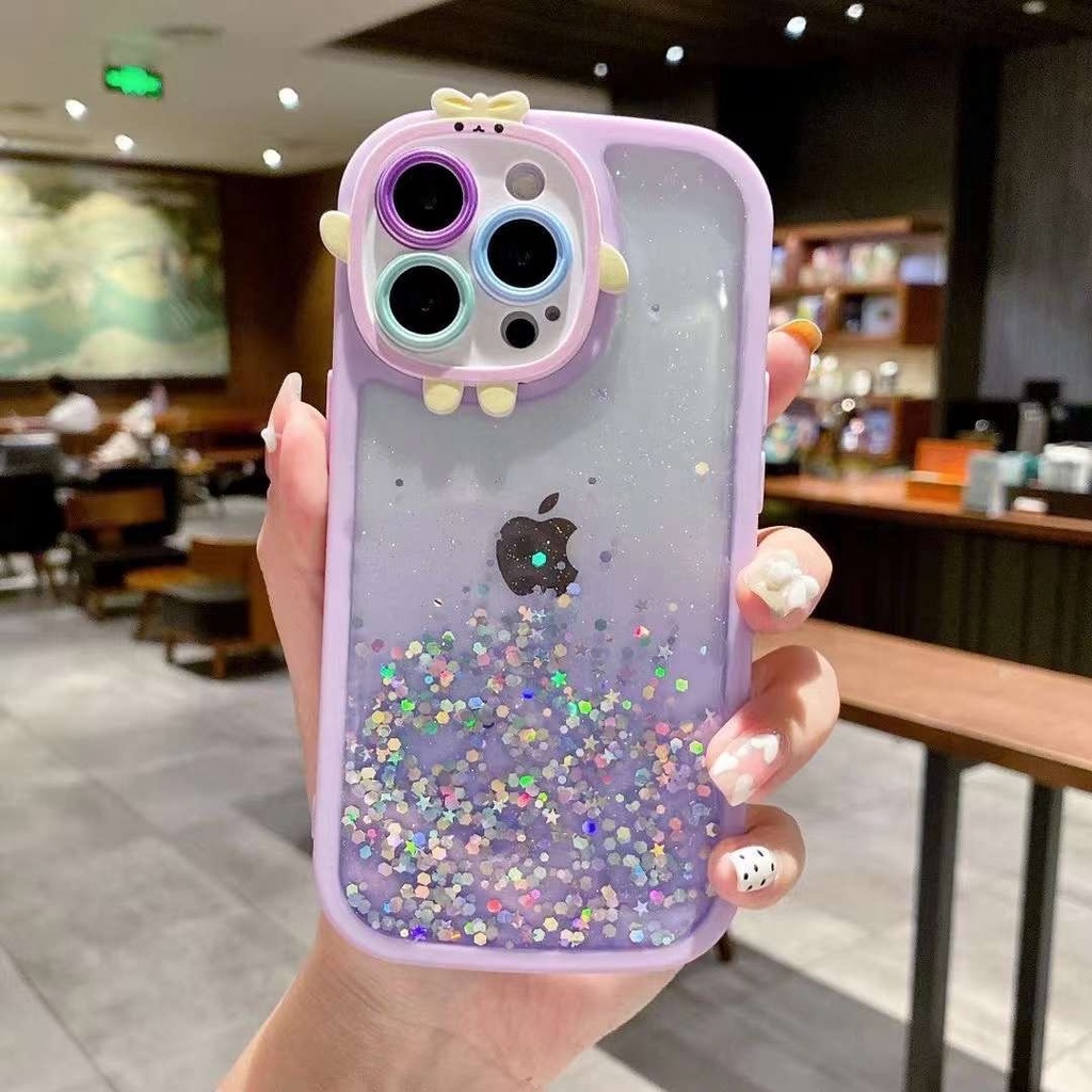 IPHONE 14 14 PRO 14 MAX 14  PLUS 14 PRO MAX 13 13 PRO 13 PRO MAX 12 12 PRO 12 PRO MAX | PITACHU CAMERA PRO RESIN SOFT JELLY CASE GLITER BLINK&quot; STAR