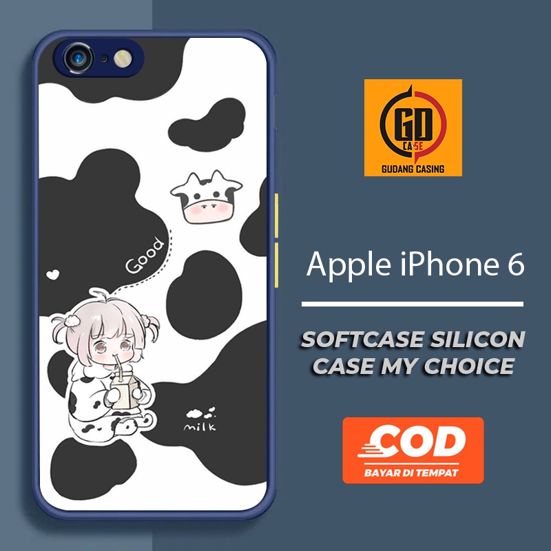 Case IPHONE 6 Case Hp IPHONE 6  Case Mychoice Gudang Casing [MOMO MILK] Casing Hp Aesthetic Kesing H
