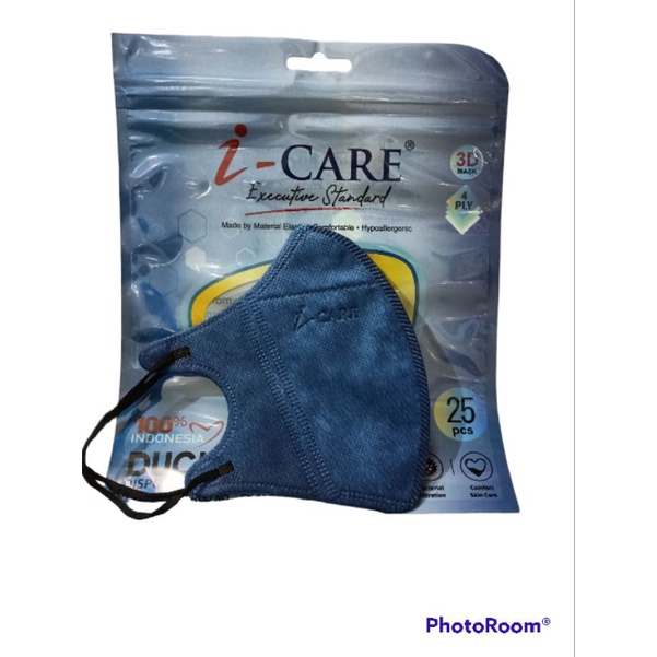 duckbill i care sachet 25pc earloop premium