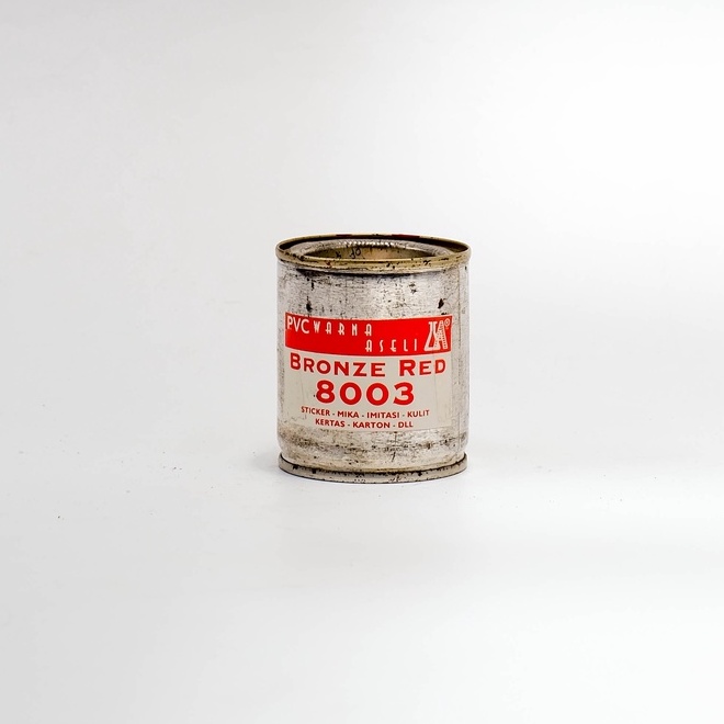 PVC Red 8003 - Kemasan 1/4 Kg Cat Sablon Mika Kertas Stiker