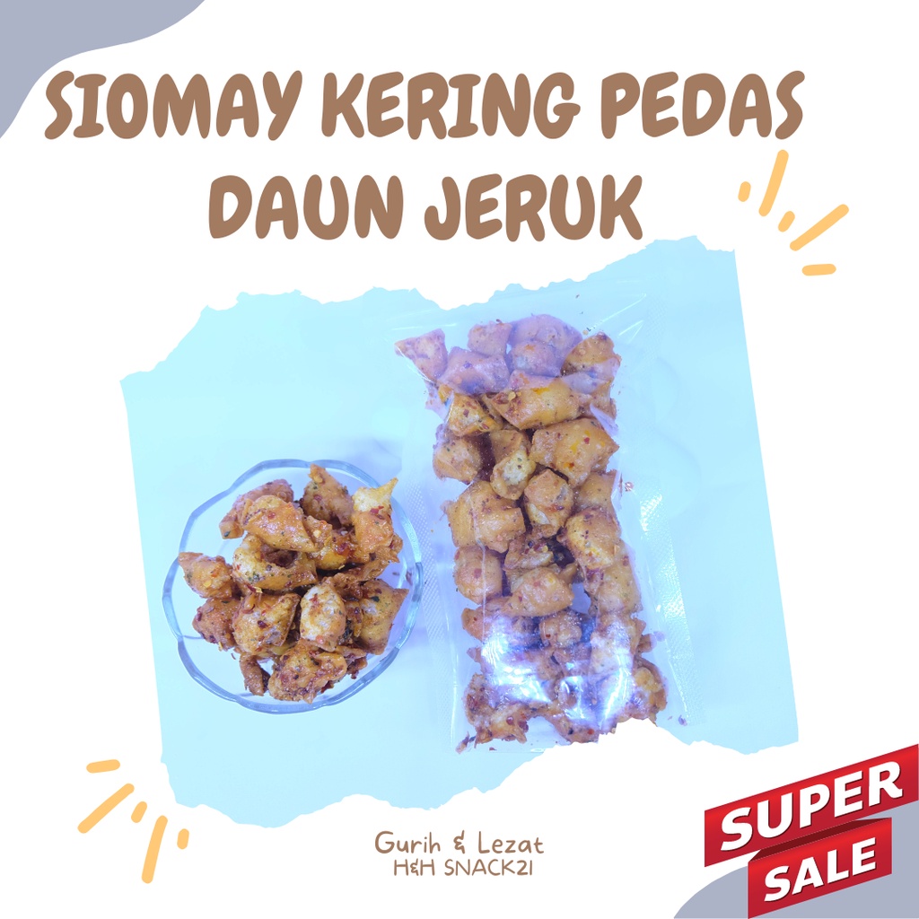 

SIOMAY MINI KERING PEDAS DAUN JERUK / CAMILAN SIOMAY MINI PEDAS / SIOMAY KERING PEDAS DAUN JERUK / SIOMAY PEDAS 100GR