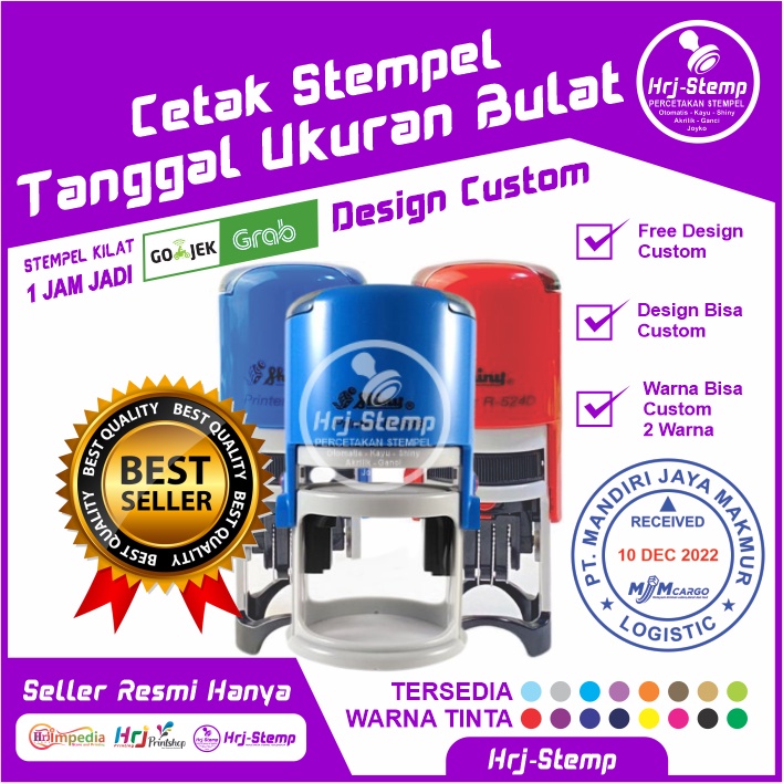 

Cetak Stempel Tanggal Custom | Cetak Stempel Tanggal Shiny 2 Warna | Cetak Stempel Shiny Tanggal Bulat