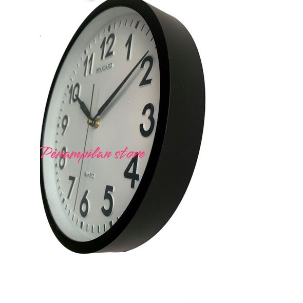 Jam Dinding Original Standard Hitam Doft 30cm