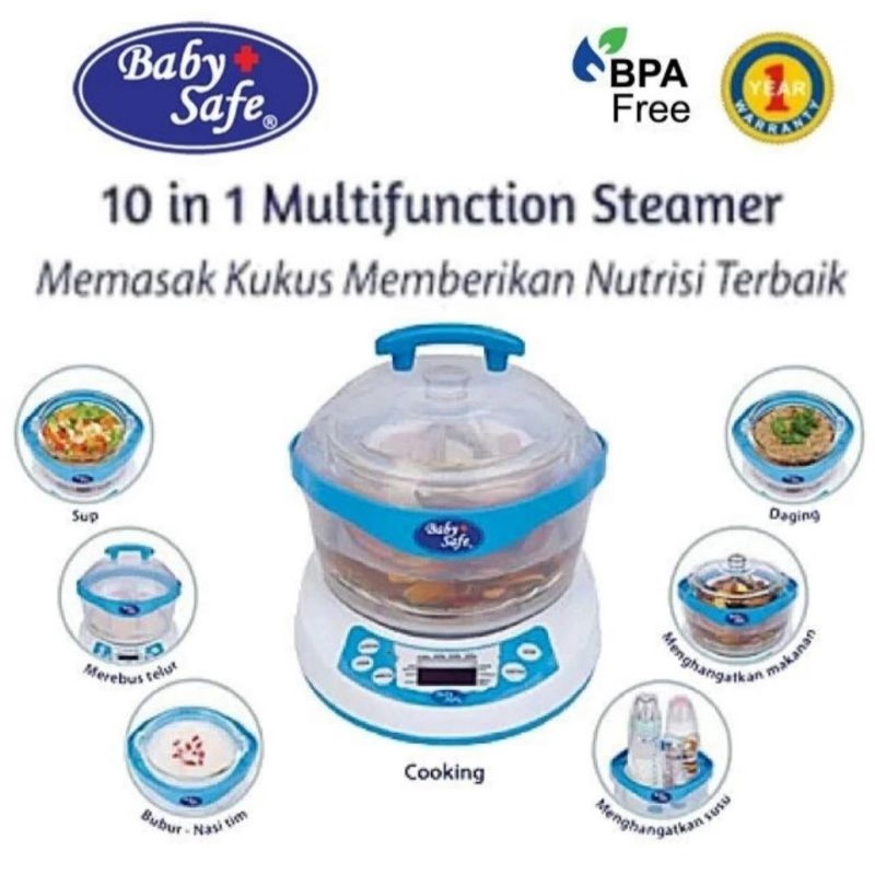 Baby Safe 10 in 1 Multifunction Steamer 10 in 1 LB005 (NEW)