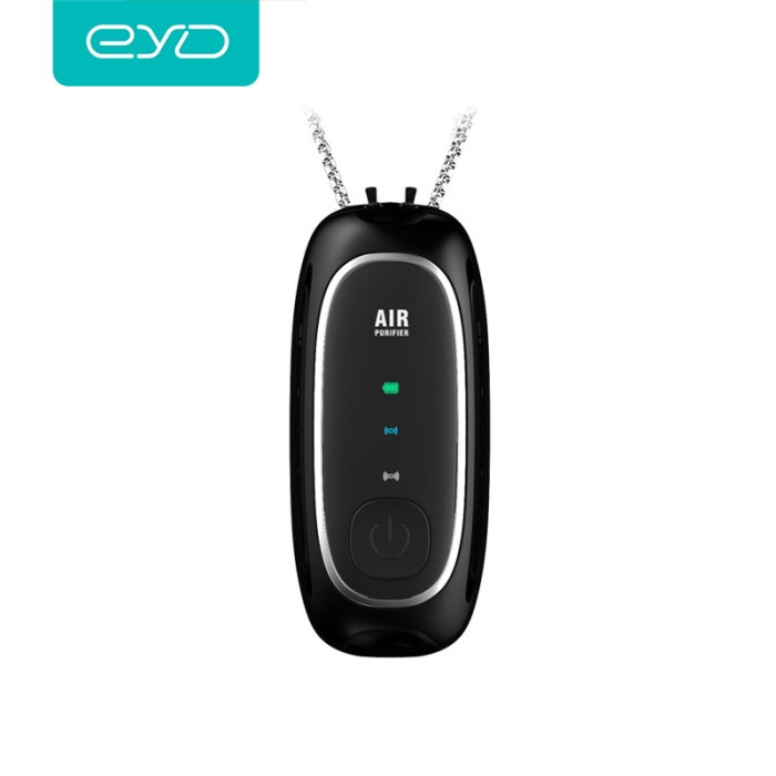 TERBARU EYD M9 Kalung pembersih udara 150 juta pembersih ion negatif - Hitam