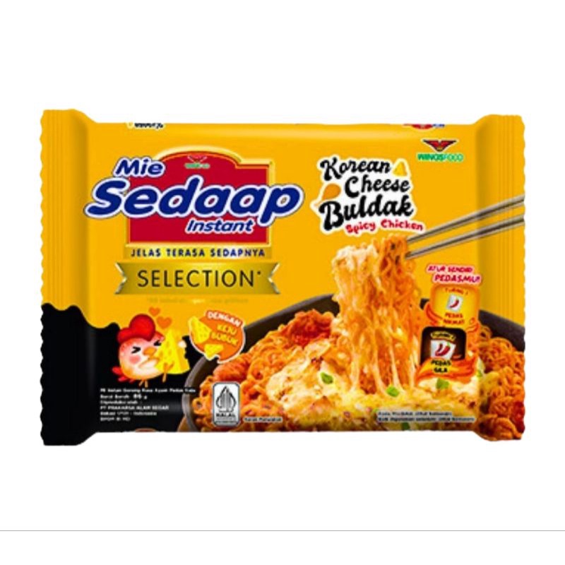 

Mie Sedaap Korean Cheese Buldak Spicy Chicken 86g