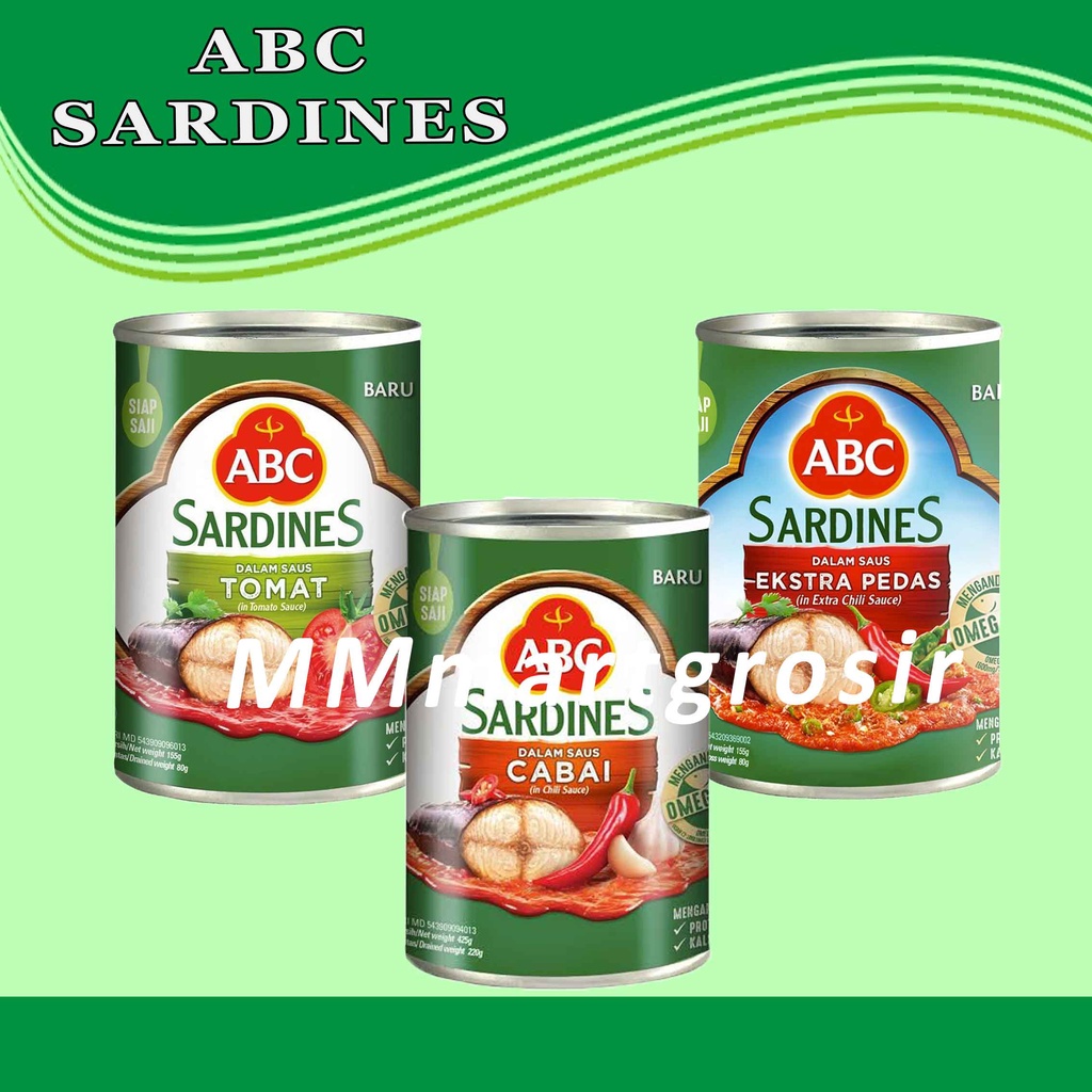 ABC / SARDINES DALAM SAUS TOMAT / CABAI / EXTRA PEDAS / 425g