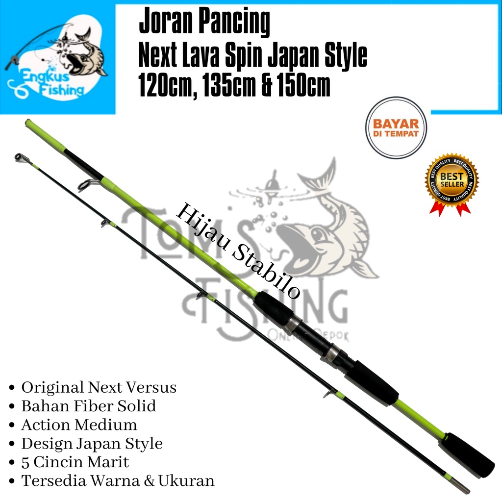 Joran Pancing Fiber Japan Style 120cm,135cm,150cm Murah