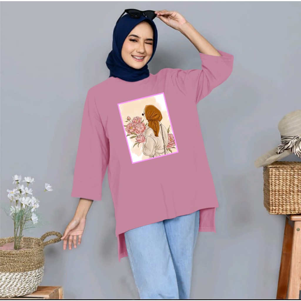 BAJU ATASAN TUNIK LALA JUMBO XXL~TERBARU BAJU OVERSIZE WANITA KEREN MASA KINI DAN TERLARIS