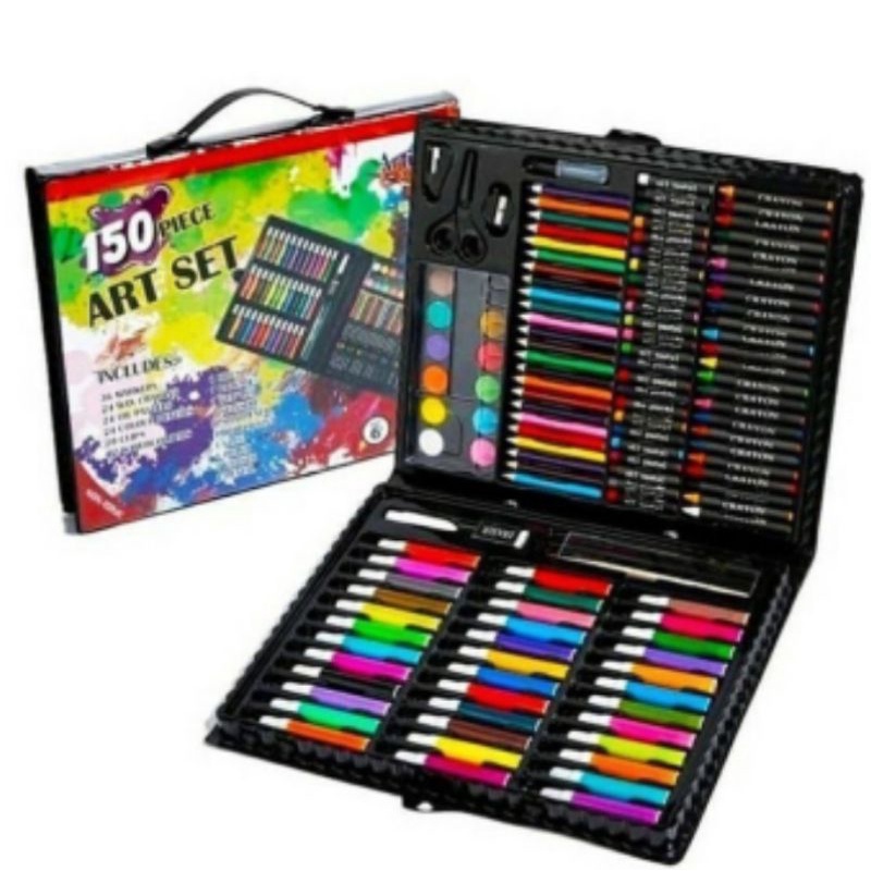 

( Free Buble Wrap / Kardus ) Crayon Set 150 pcs / Crayon Mewarnai Anak & Pensil Warna Set 150 pcs