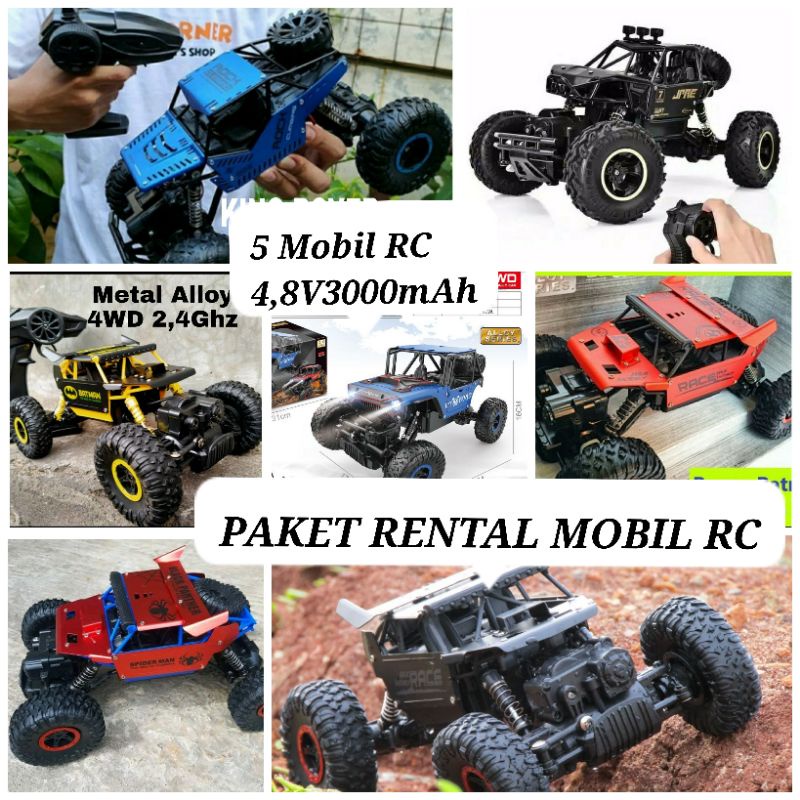 Mobil Remot RC 4WD Metal Alloy OFFROAD Paket Mainan Remote Control