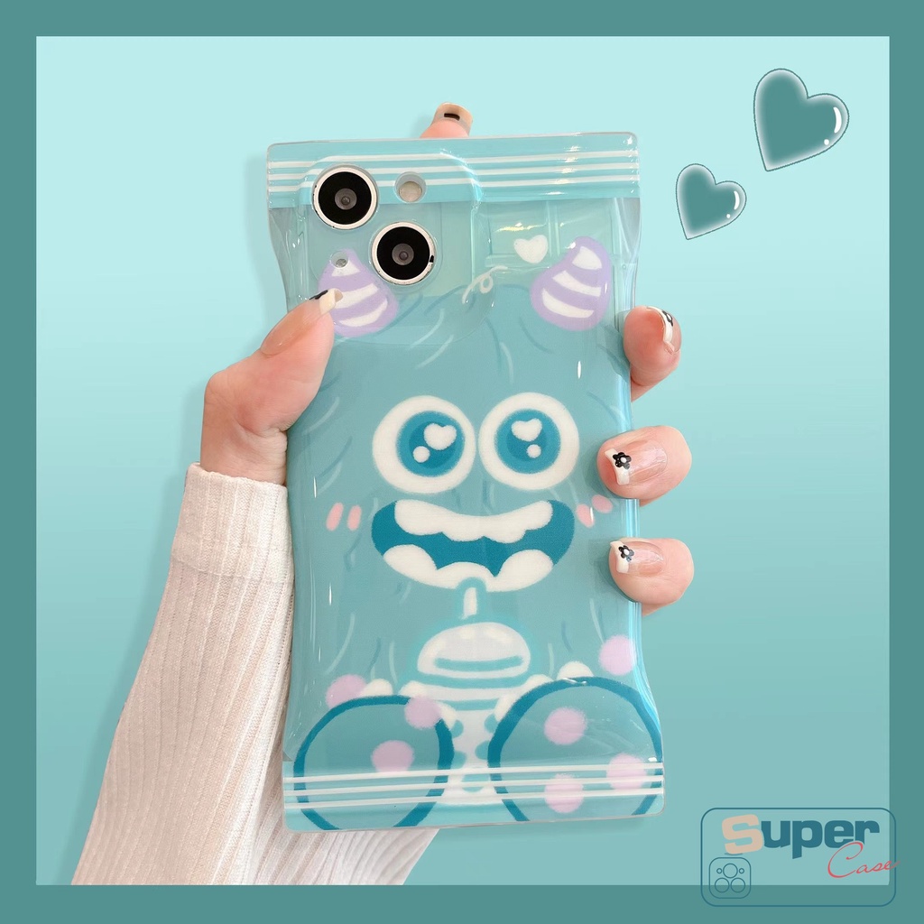 Soft Case Desain Kartun Monster Untuk iPhone 6 6s 8 7 Plus 14 11 12 13 Pro Max XR X Xs Max SE 2020