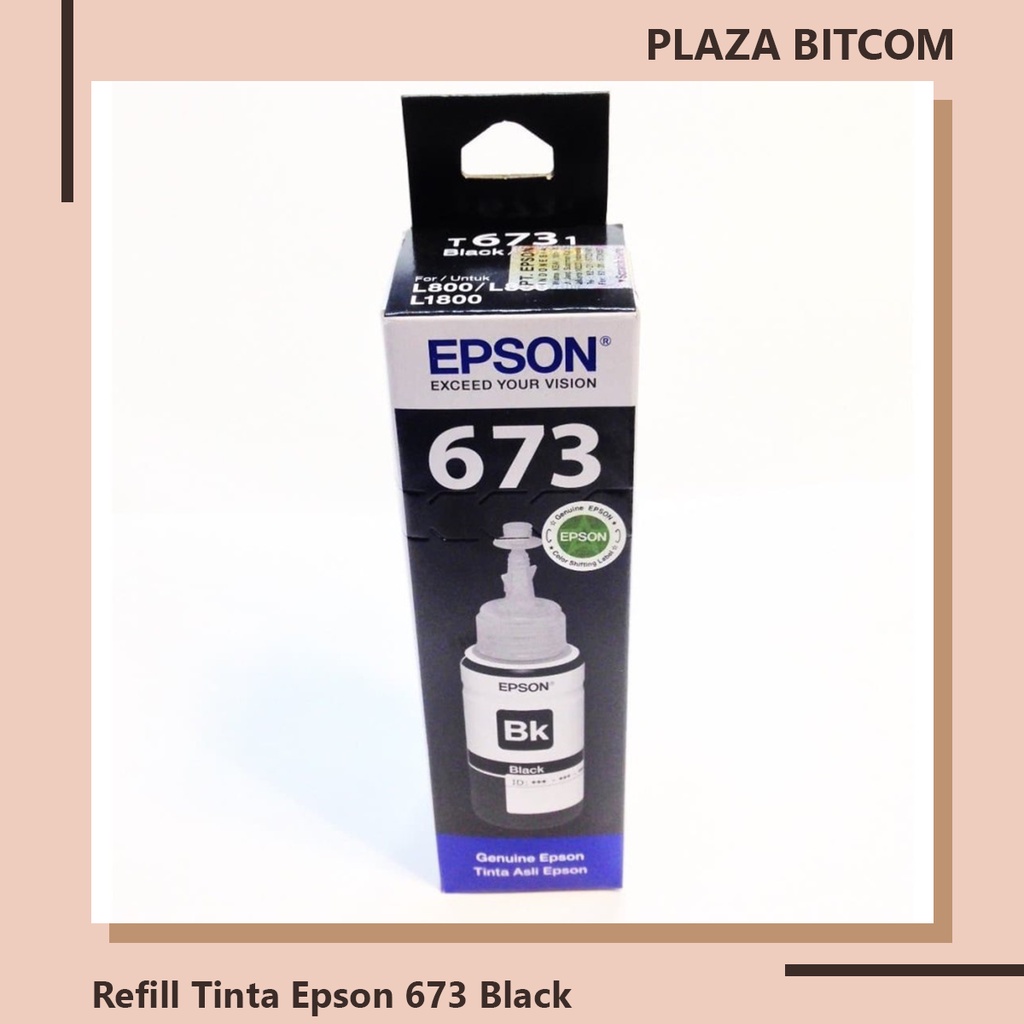 Refill Tinta Epson 673 Black | BITCOM PLAZA
