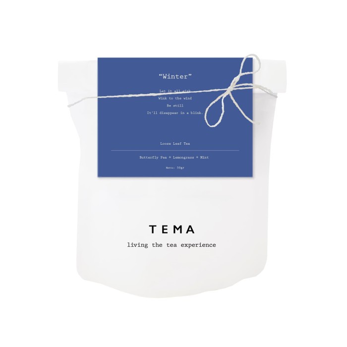 

TEMA TEA LARGE POUCH - WINTER / BUTTERFLY PEA MINT TEA - 50GR