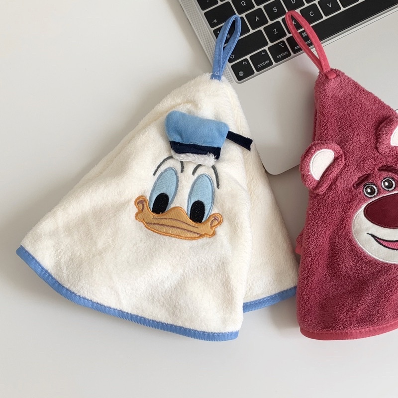 KAIN LAP TANGAN BORDIR MOTIF DONALD DUCK CINNAMOROLL LOTSO / HAND DRYING TOWEL / PREMIUM HANDUK TANGAN DAPUR / PENGERING TANGAN / LAP WASTAFEL / LAP HANDUK DAYA SERAP TINGGI DAN LEMBUT / KAIN LAP PIRING LAP DAPUR / LAP TANGAN TOILET