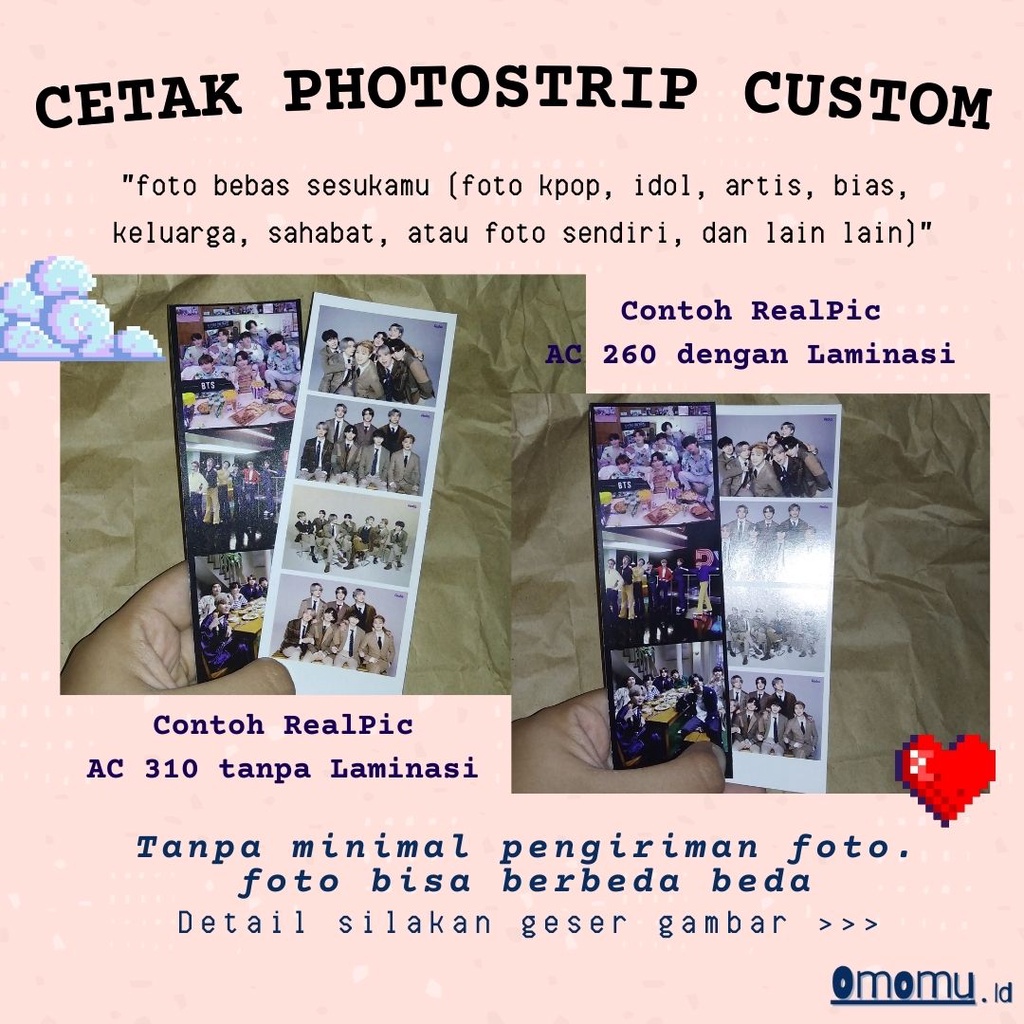 CETAK PHOTO STRIP / FOTO STRIP CUSTOM MURAH