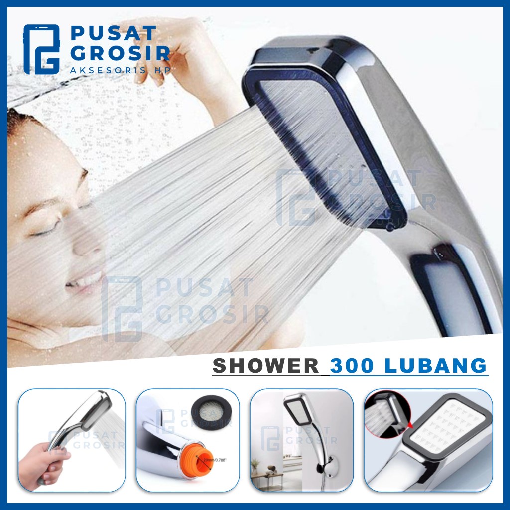 Jual Kepala Shower Mandi 300 Lubang Pancuran Air Head Sower Water Hole Tekanan Tinggi Peralatan 0867