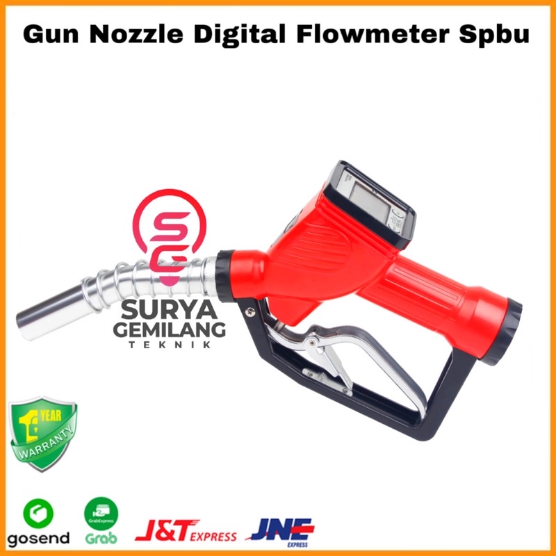 Gun Nozzle Digital Size 1 Inchi Flowmeter Nozzle Digital Spbu