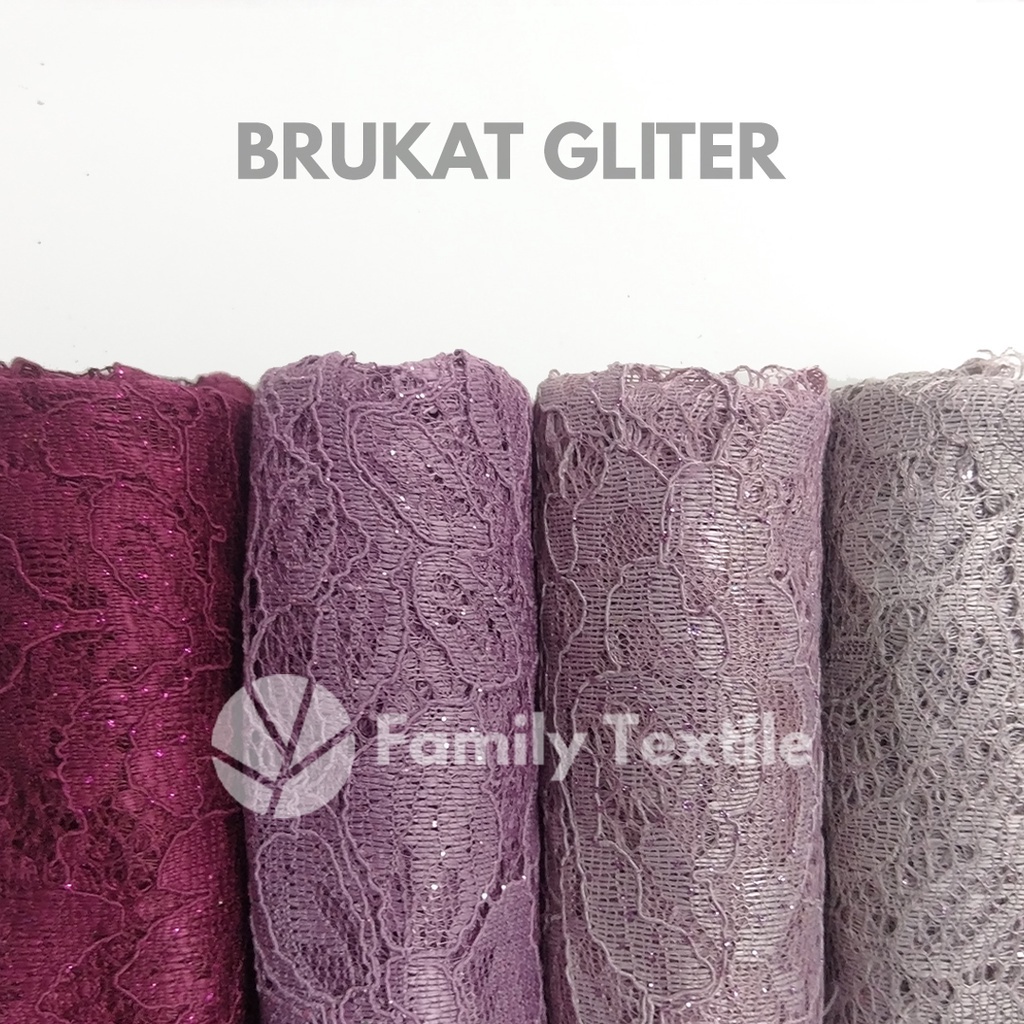 Jual Kain Brokat Kebaya Meter Brukat Meteran Premium Bahan Brokat