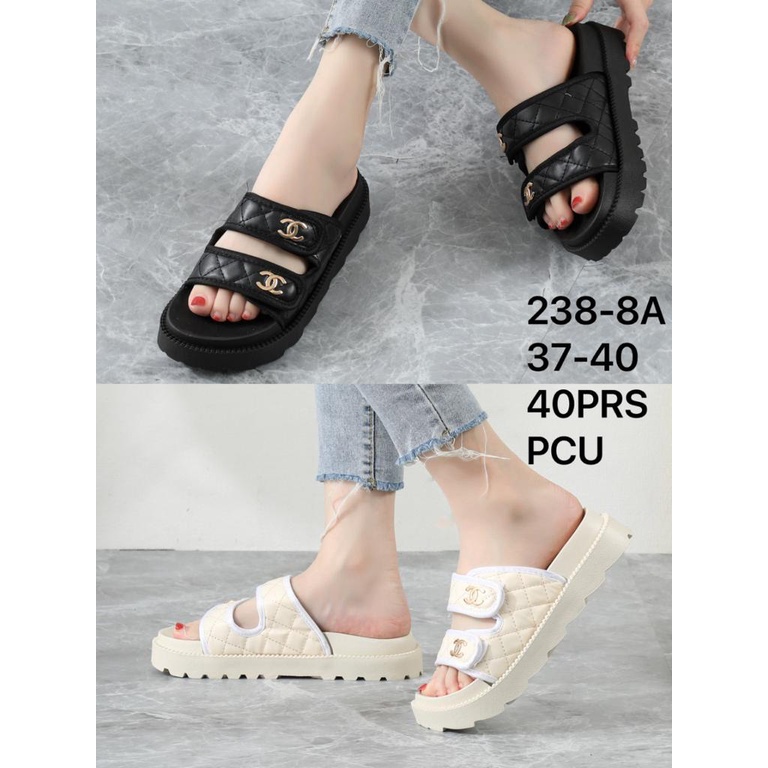 SANDAL TALI BELAKANG / SANDAL WEDGES WANITA / SANDAL BAN BAHAN PREMIUM BALANCE 238-8B /238-9B