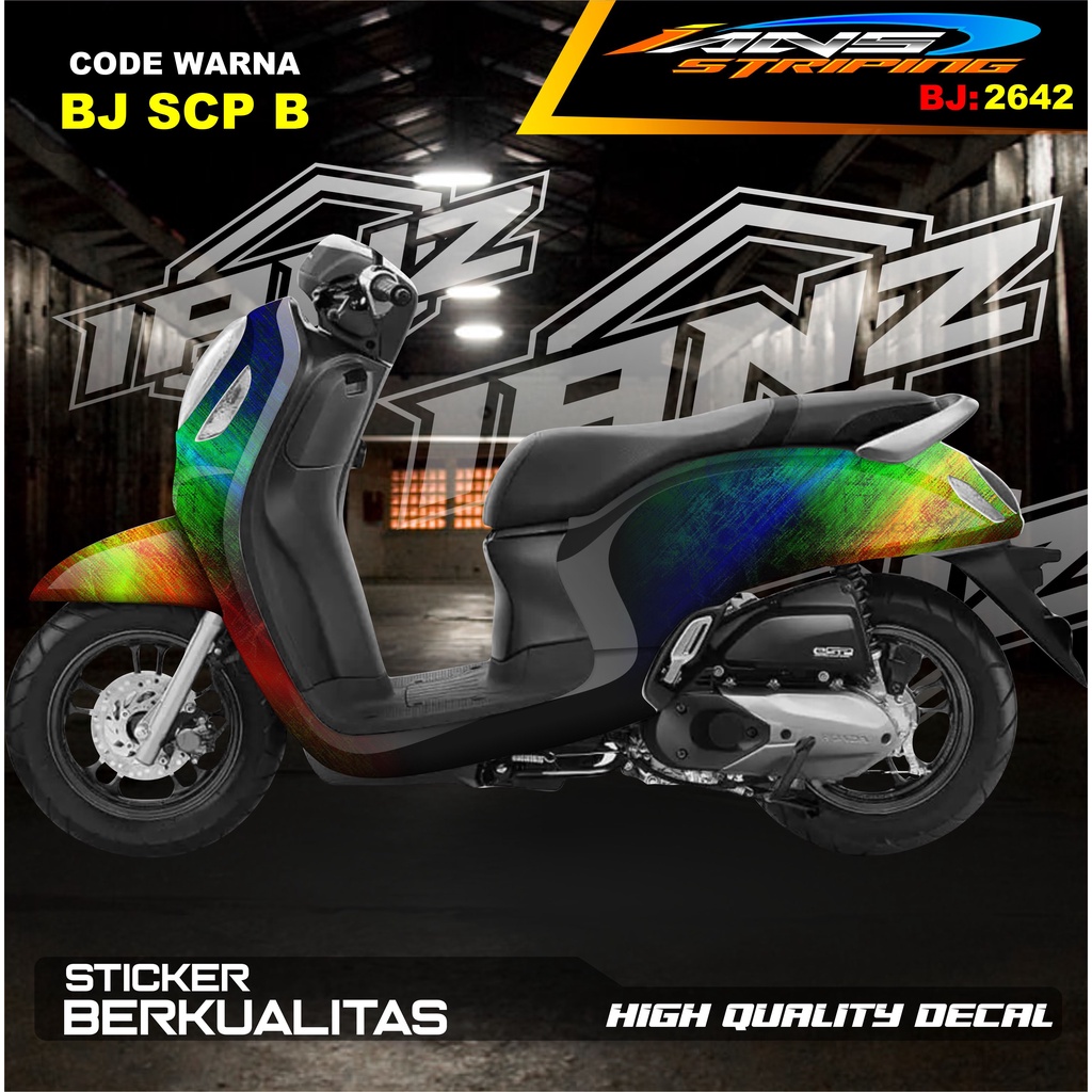 STICKER HONDA SCOOPY FULL BODY NEW DESAIN LIMITED EDITION / STICKER VARIASI SCOOPY TERBARU  / STICKER SCOOPY