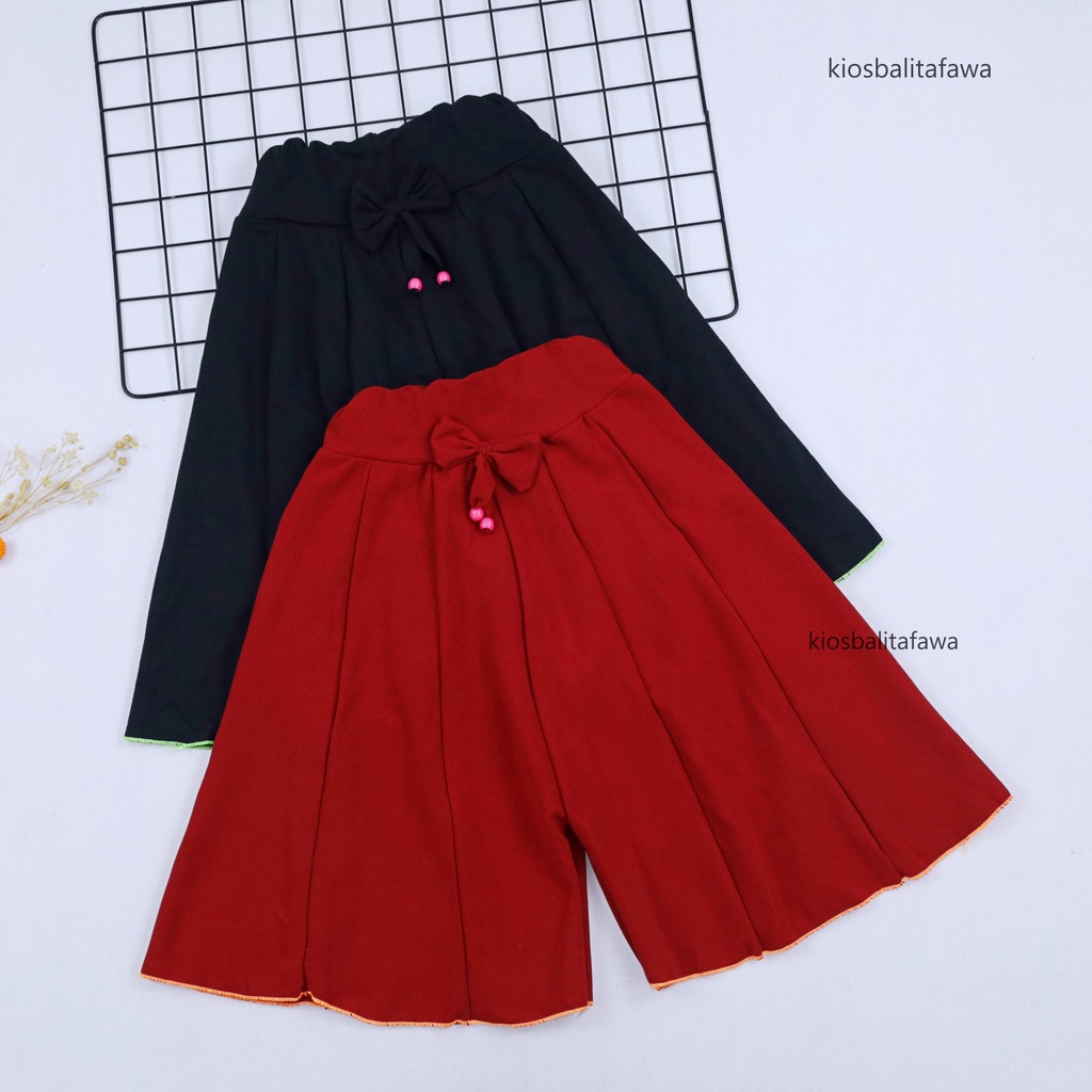 Rok Celana Polos Uk 6-7 Tahun / Bawahan Anak Perempuan Murah Model Rok Celana Cewek Grosir Adem