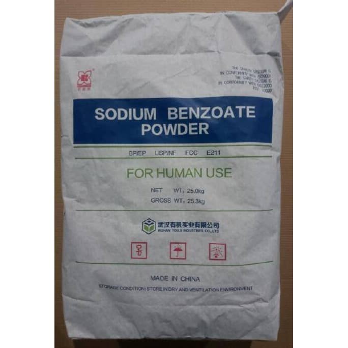 Benzoat (250 gram) / Sodium Benzoate / Asam Benzoat / Pengawet Makanan Food Grade / Pengawet Sirup / Pengawet Saos / Pengawet Kecap / Pengawet Jus / Pengawet Selai