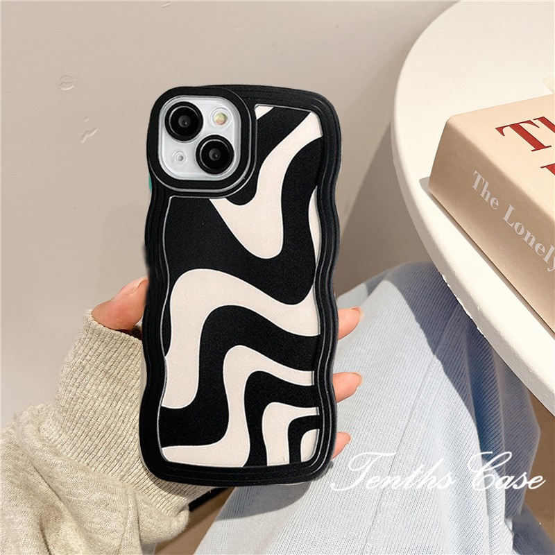 Compatible For IPhone 14 13 12 11 Pro Max X XR Xs Max 8 7 6 6s Plus SE 2020 Soft Case Bening Desain Twill Untuk