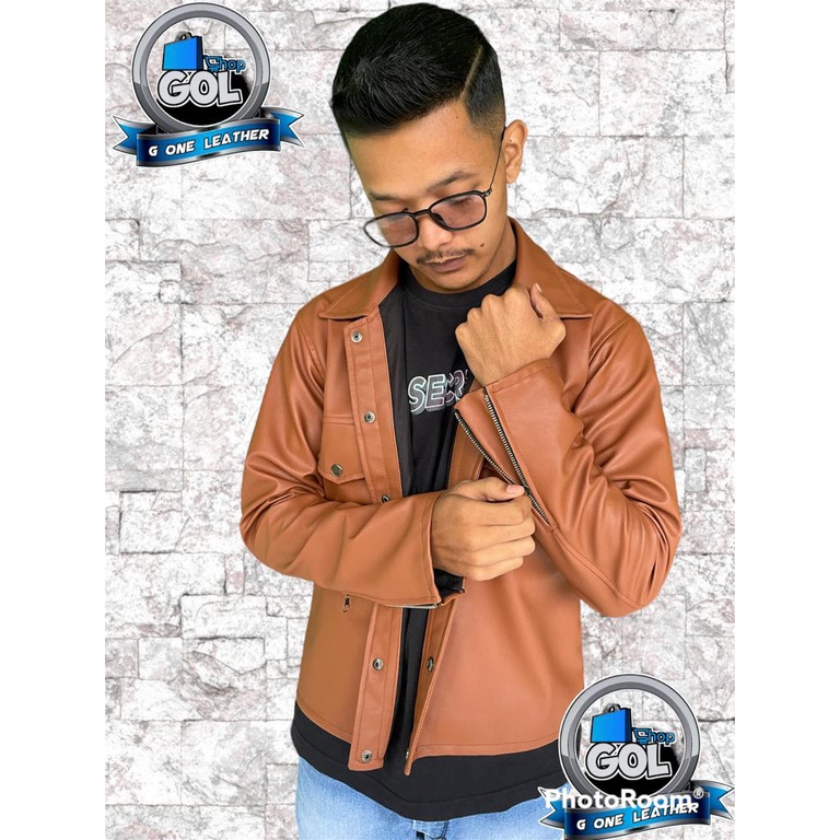 JAKET PRIA KULIT IMPOR TERLARIS KOREAN STYLE LEVIS