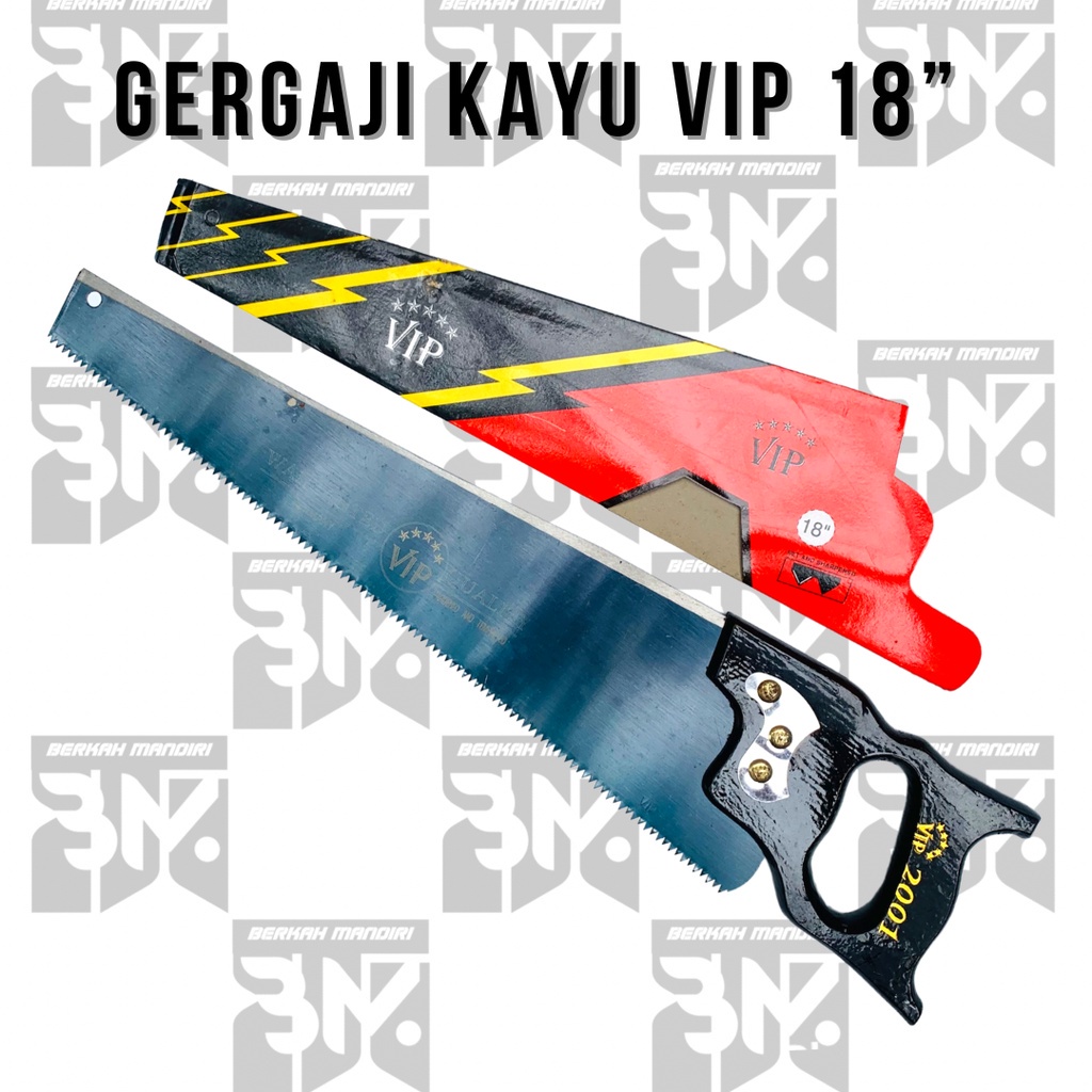 Gergaji Kayu|Hand Saw Super Tajam VIP 18&quot; Gagang Kayu