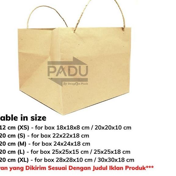 

Shopping Bag 27 x 27 x 20 cm - Paper Bag / Kantong Kertas
