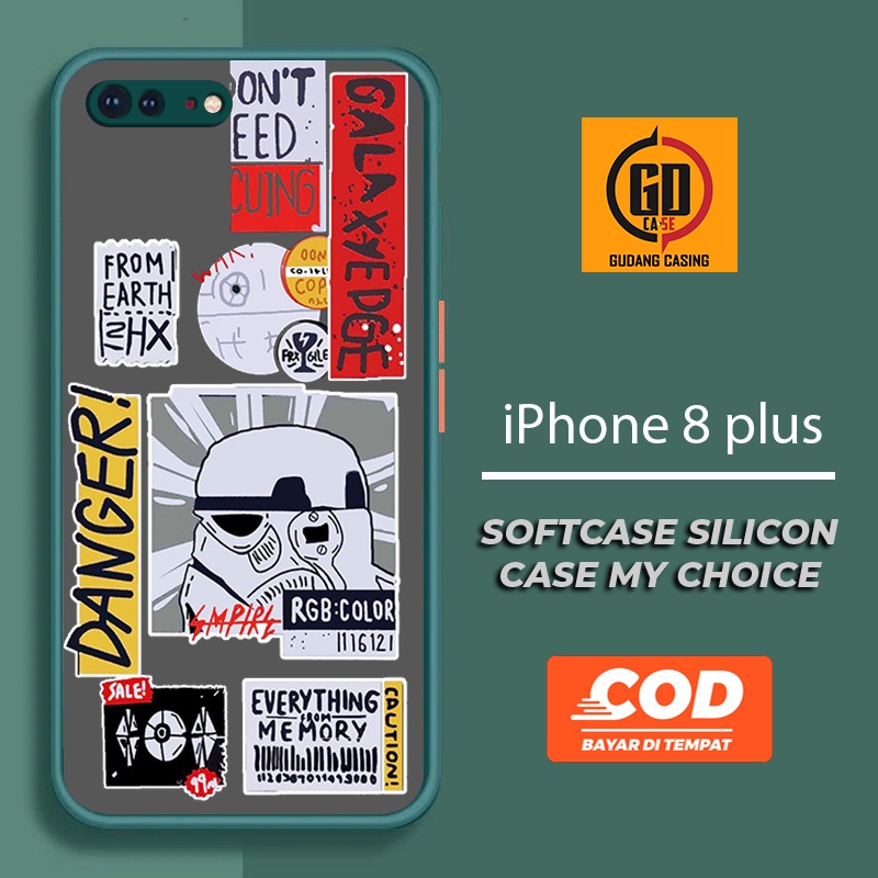 Case IPHONE 8 plus Case Hp IPHONE 8 plus  Case Mychoice Gudang Casing [STRWRS] Casing Hp Aesthetic K