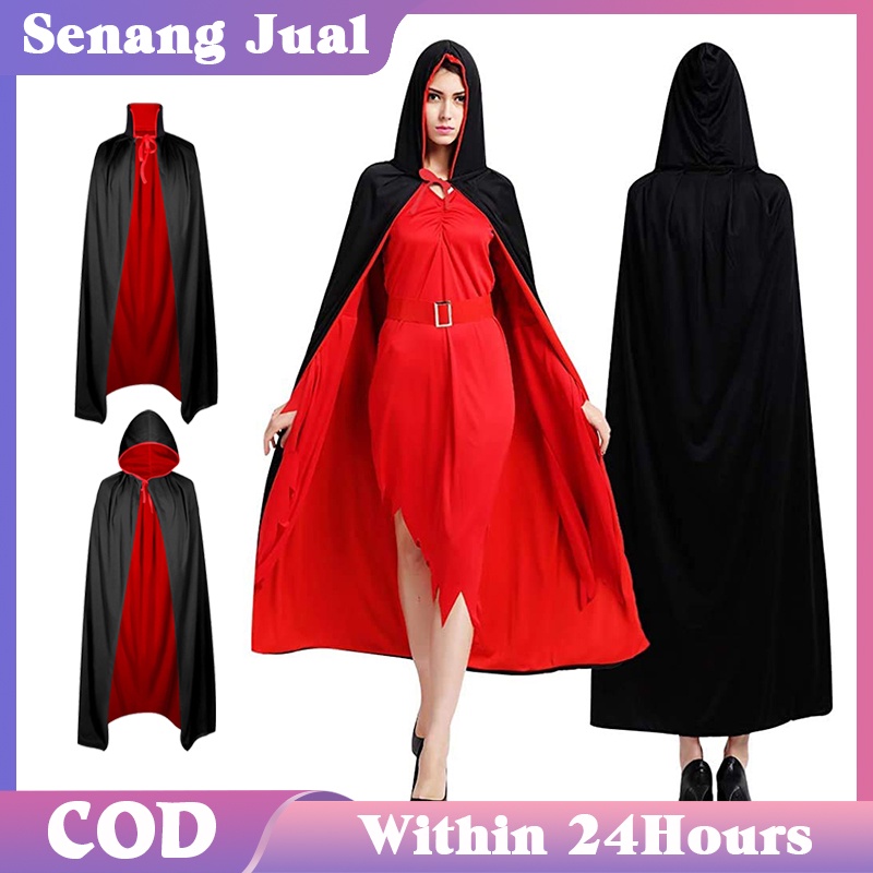 jubah hitam halloween
