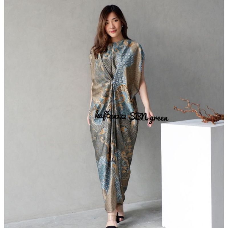 ESA172 KAFTAN BATIK /LONG DRESS KAFTAN/BATIK KAFTAN PANJANG /BATIK MODERN/DRESS BATIK PANJANG#BATIK 