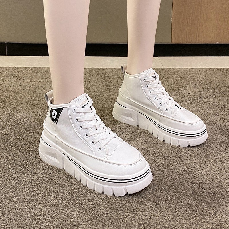 AVANCEID 1896 1900 Sepatu Sneakers Boots Wanita Sekolah Kerja Canvas Putih Hitam Import