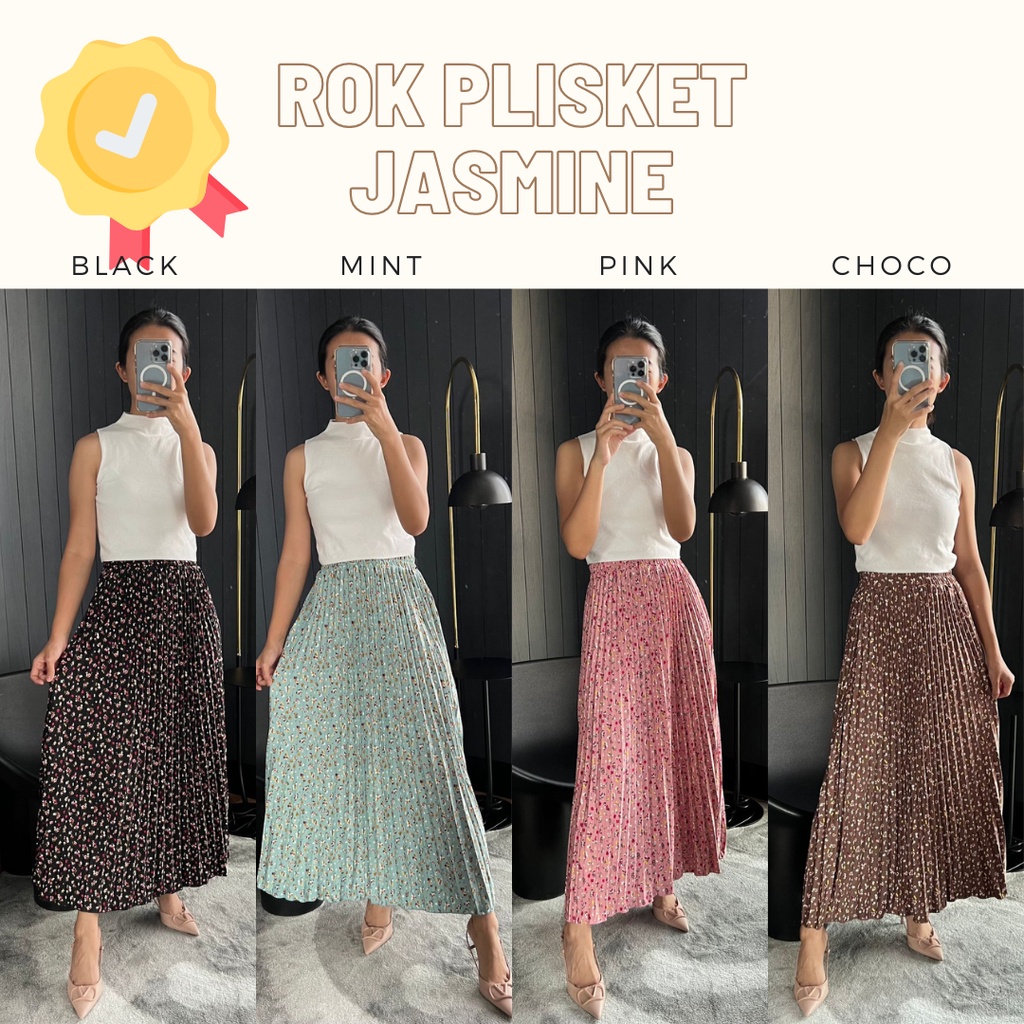 MBL Rok Plisket Motif Bangkok / Pleated Skirt