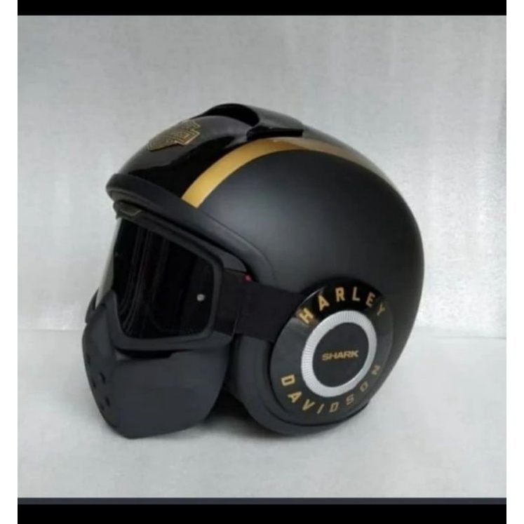 Helm Harley Davidson Sharkraw List Gold