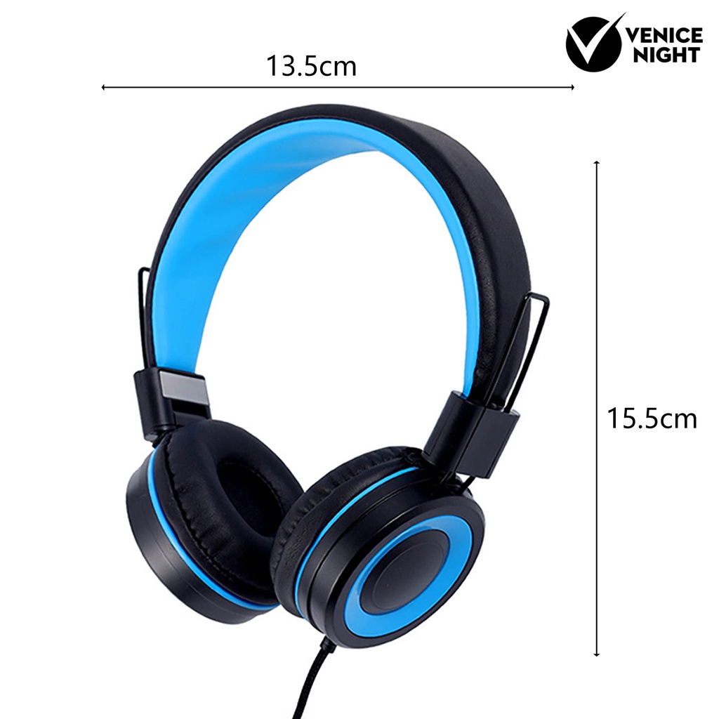 (VNEP) (Berkabel) Headset Over Ear Noise Reduction Headphone Gaming Lipat dengan Mikrofon untuk Anak-anak