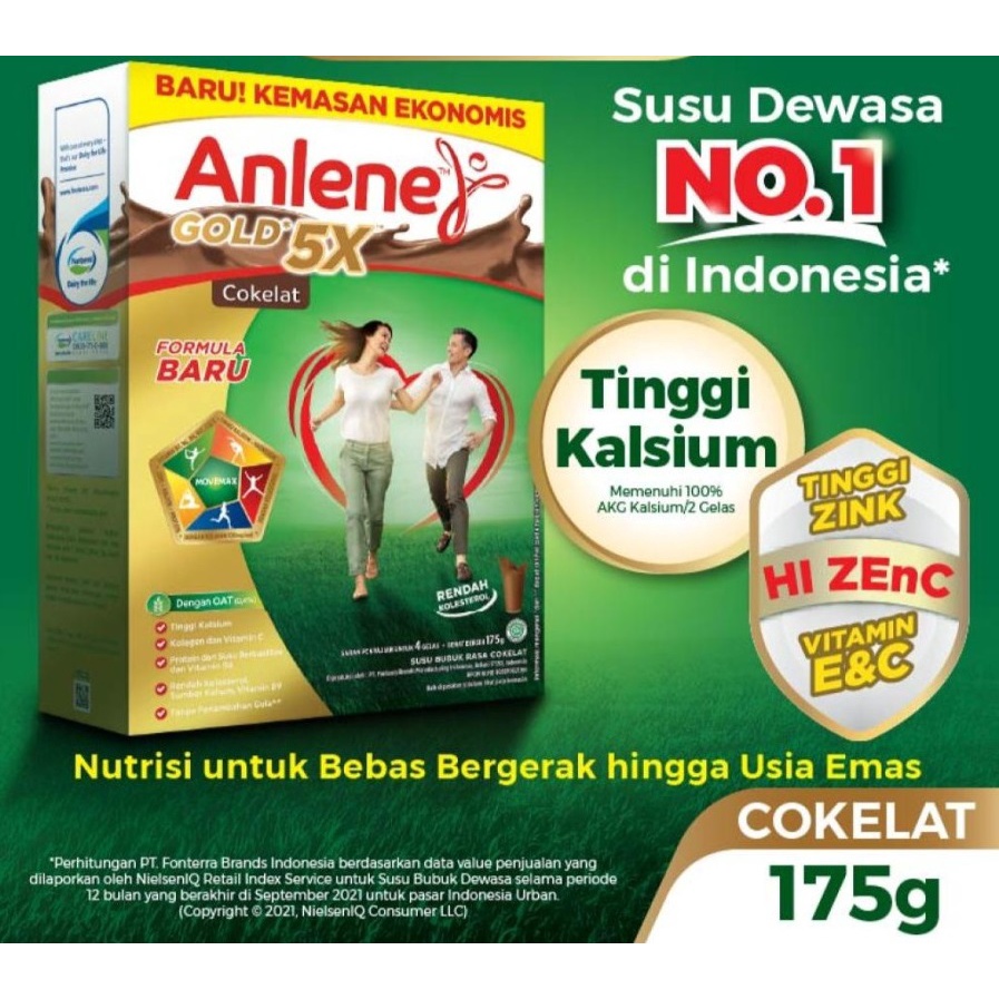 

ANLENE GOLD 5X COKLAT 170G