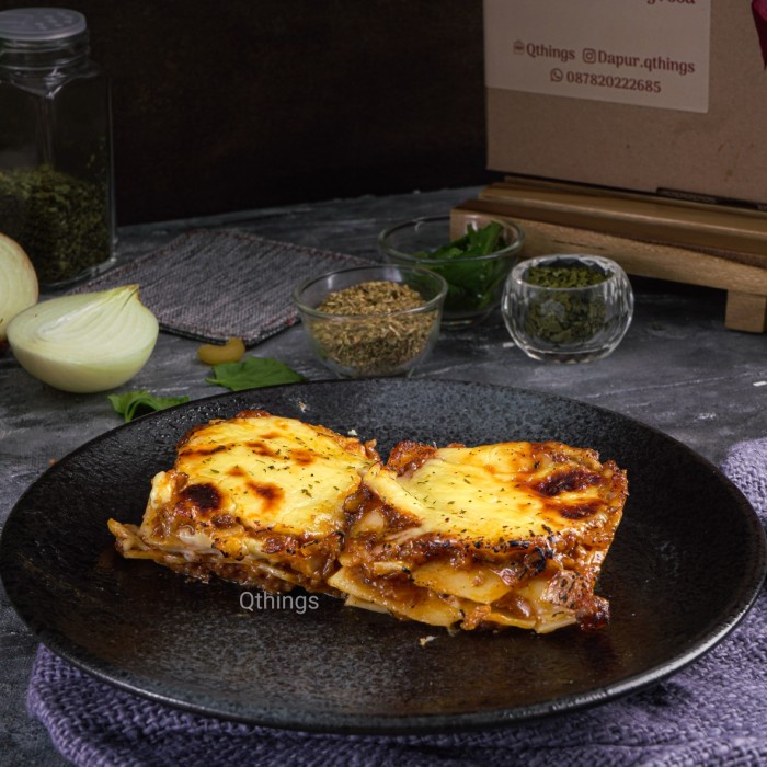 

Promo 7.7 Beef Lasagna Family Size Super Creamy Oven & Microwave Safe