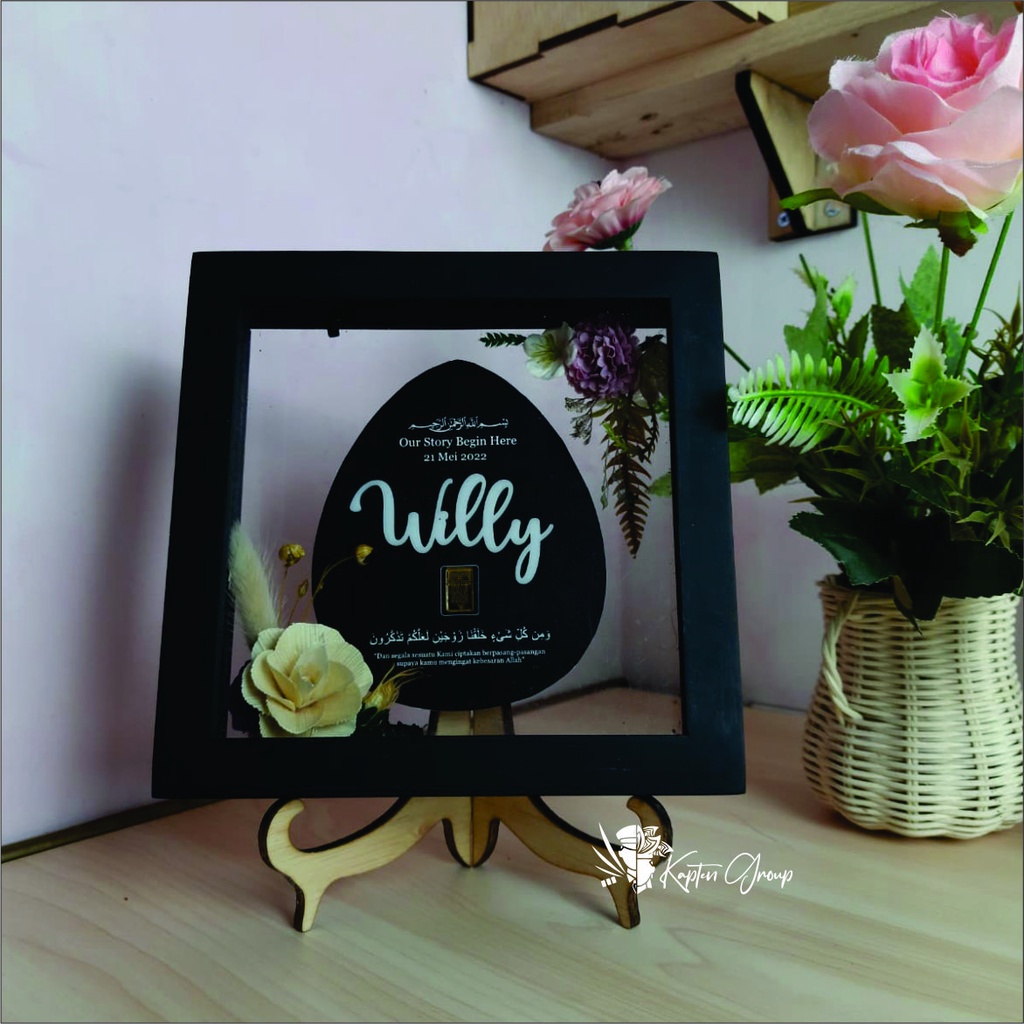 Mahar Akrilik - Egg Mahar Transparan - Mahar Rustic Mahar Minimalis - Mahar Pernikahan - Mahar Perni