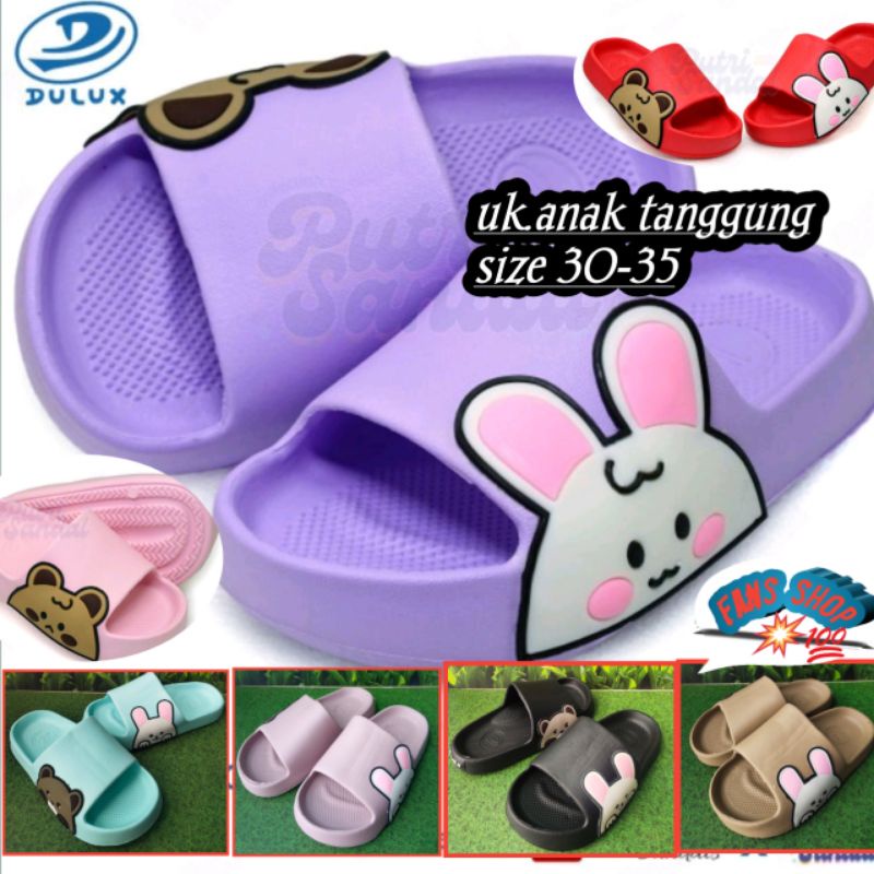 TERBARU,Sandal karakter BUNNY,usia TK dan SD (386c)