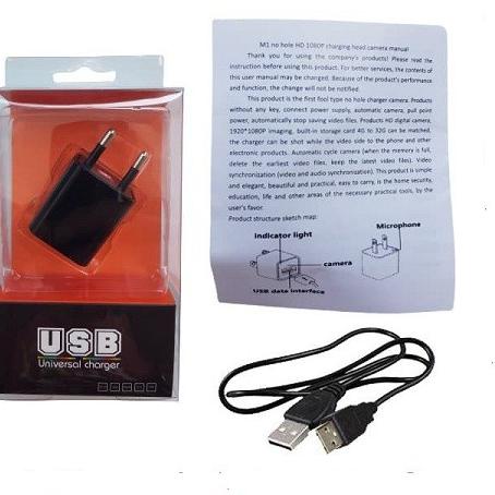 Spy Camera USB Charger Adaptor HD 1080 / Spy Adaptor - 8gb