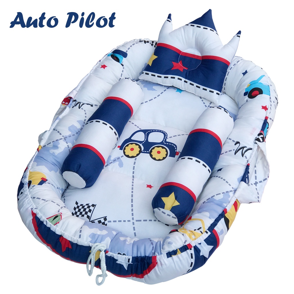 [ PAKET LENGKAP ] BABY NEST SET BEDCOVER FREE TAS + BANTAL KOTAK